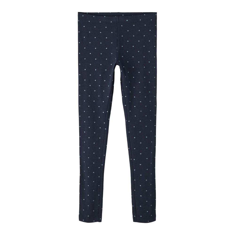 Leggings con Pois Pantaloni Ragazza - 13212336blu