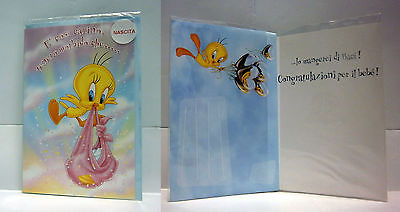 Biglietto Auguri DISNEY Titty Nascita 17,5x11 CM