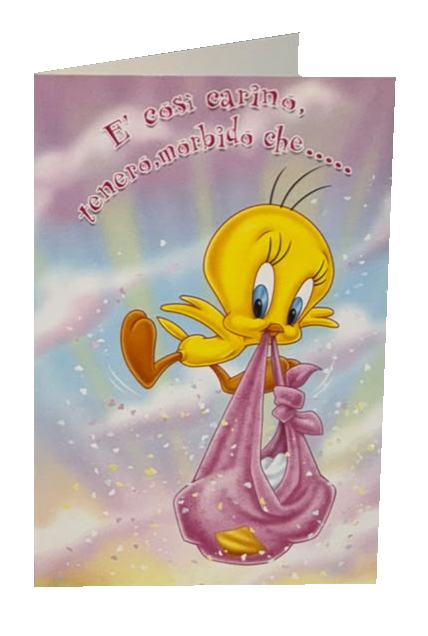 Biglietto Auguri Nascita Bebè Divertente con Frase Dolce e Originale