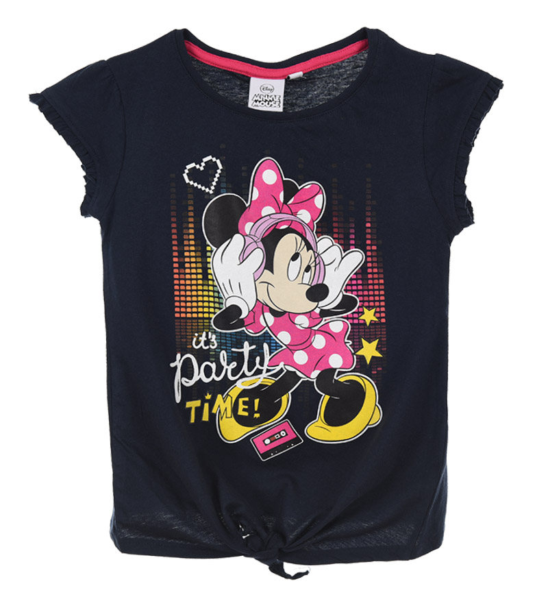 T-Shirt Maxi Maglietta Minnie DISNEY Bambina Ragazza Sun City 3/8 Anni - Qe1213blu