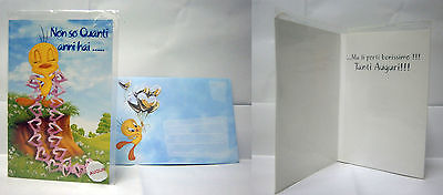 Biglietto Auguri DISNEY Titty Buon Compleanno 17,5x11 CM 07