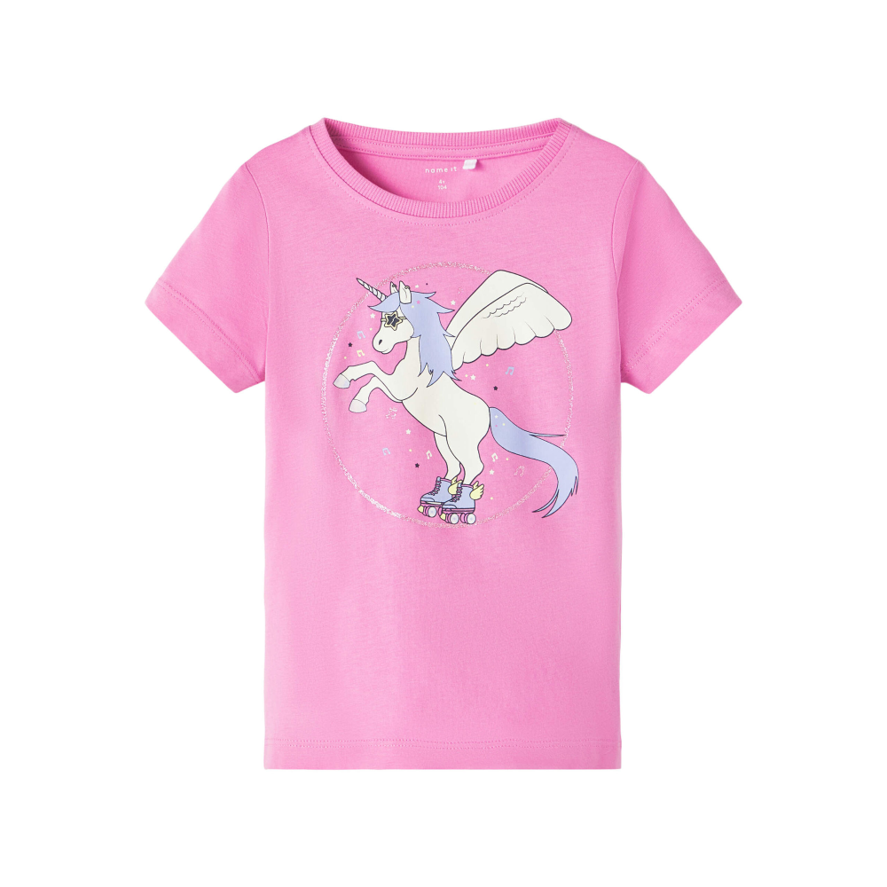 T-Shirt M.c. Unicorno Maglietta Bambina - 13213329rosa