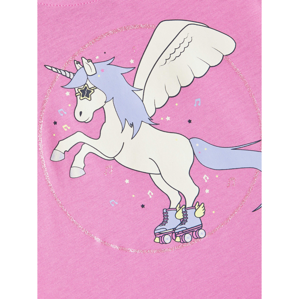 T-Shirt M.c. Unicorno Maglietta Bambina - 13213329rosa