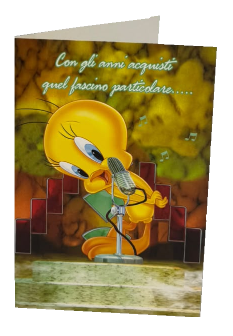 Biglietto Auguri Compleanno Titti Divertente con Frase Ironica e Musica