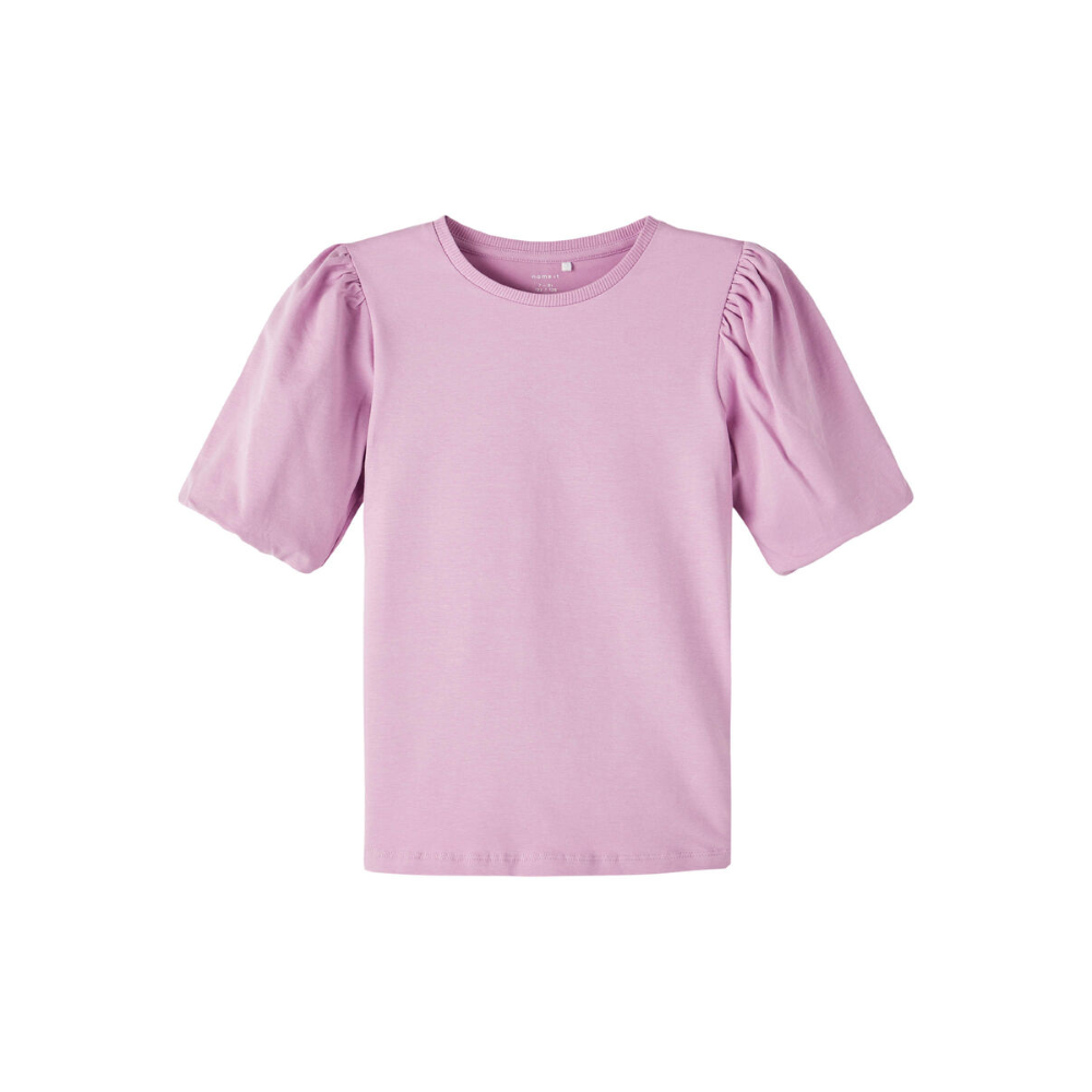 T-Shirt M.c. Manica a Sbuffo Maglietta Bambina - 13213333rosa