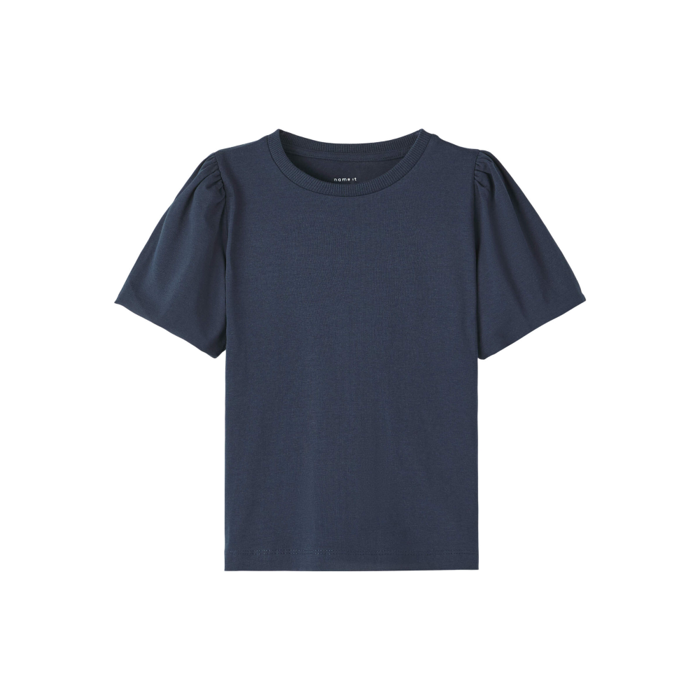 T-Shirt M.c. Manica a Sbuffo Maglietta Bambina - 13213333blu