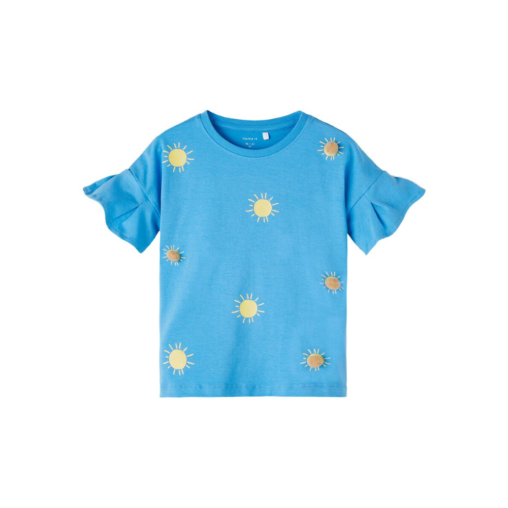 T-Shirt M.c. Maglietta con Applicazioni Bambina - 13215688blu