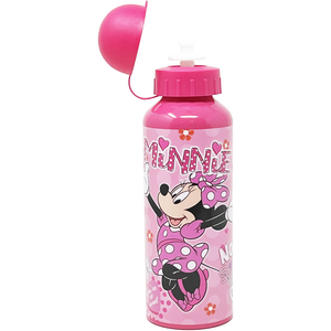 Borraccia in Alluminio Minnie Mouse DISNEY con Beccuccio e Coperchio 500 Ml - D06381mc/f
