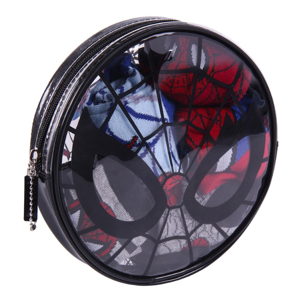 Calzini Spiderman MARVEL in Misto Cotone 5 Paia con Pochette - 7417