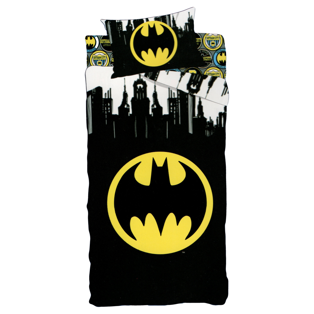 Completo Lenzuola Batman Cavaliere Oscuro Sottolenzuola Lenzuola Federa Letto Singolo - Bat221034