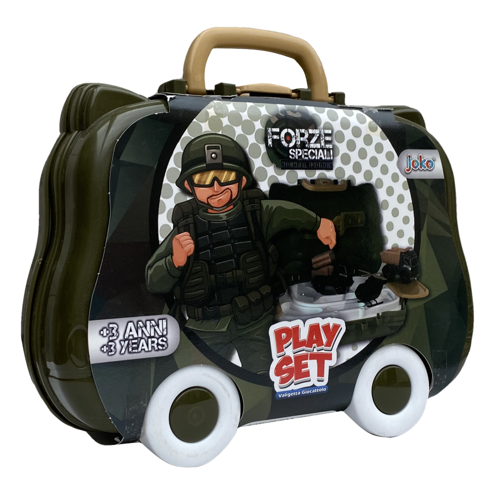 Valigetta Gioco Forze Speciali 6 Pezzi Accessori Veicoli Militari Bambini - Toy0649