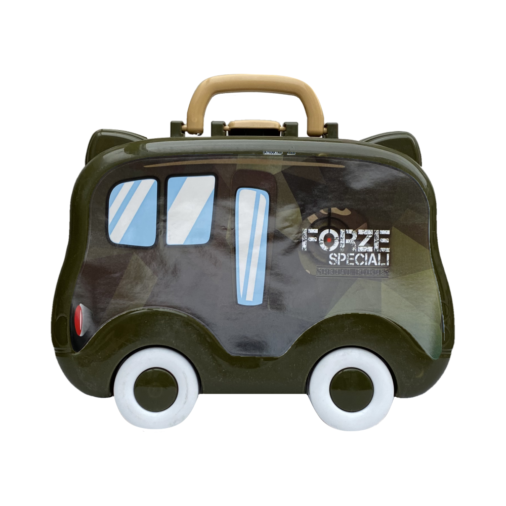 Valigetta Gioco Forze Speciali 6 Pezzi Accessori Veicoli Militari Bambini - Toy0649