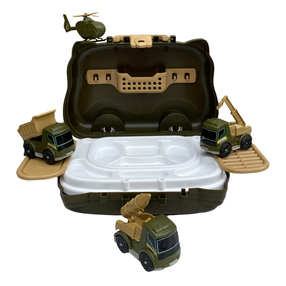 Valigetta Gioco Forze Speciali 6 Pezzi Accessori Veicoli Militari Bambini - Toy0649