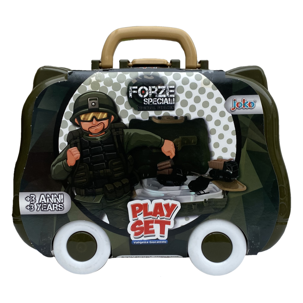 Valigetta Gioco Forze Speciali 6 Pezzi Accessori Veicoli Militari Bambini - Toy0649