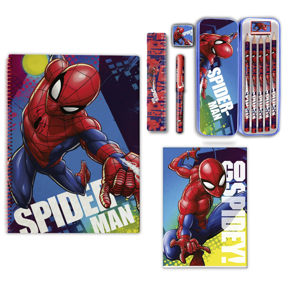 Set Cancelleria Spiderman 12 Pezzi - Mv15909