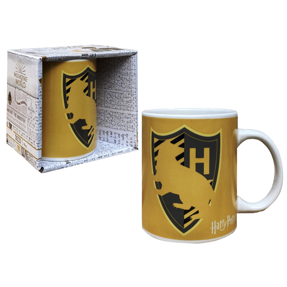 Tazza Mug Harry Potter Tassorosso in Ceramica 350 Ml Confezione Regalo - L05206mc
