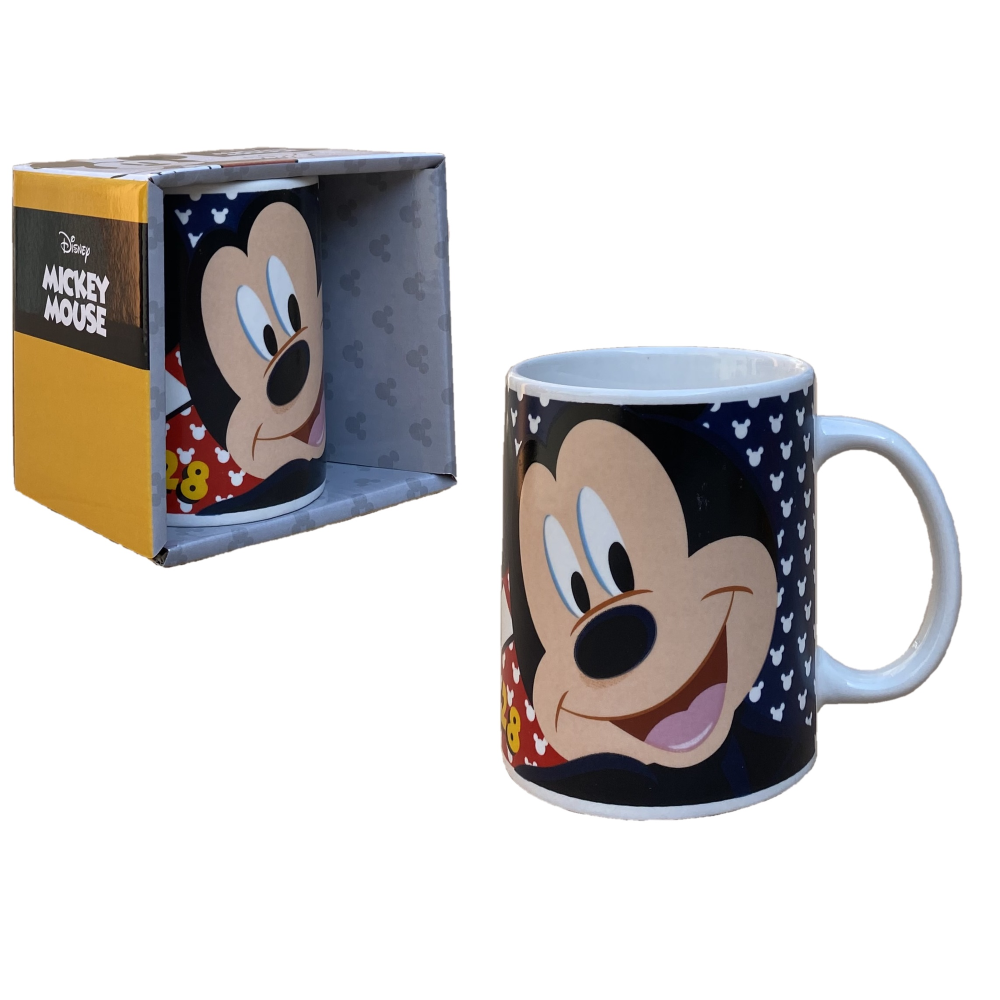 Tazza Mug Topolino DISNEY Mickey Mouse in Ceramica 350 Ml Confezione Regalo - D05198mc
