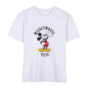 T-Shirt M.c. Topolino DISNEY Mickey Mouse 100% Co Adulto - 0196