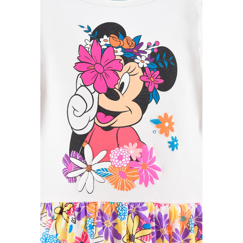 Scamiciata Minnie Mouse DISNEY Bambina Sun City 3/8 Anni - We1088bianco