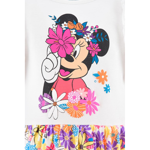 Scamiciata Minnie Mouse DISNEY Bambina Sun City 3/8 Anni - We1088bianco