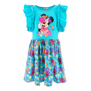 Scamiciata Minnie Mouse DISNEY Bambina Sun City 3/8 Anni - We1088celeste