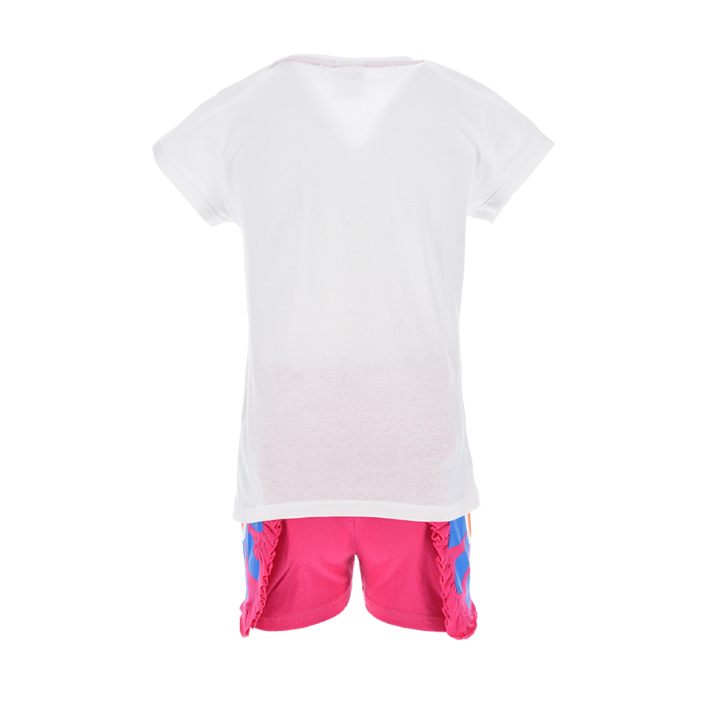 Completo Short + T-Shirt M.c. Minnie Mouse DISNEY Bambina Sun City 3/8 Anni - We1089bianco