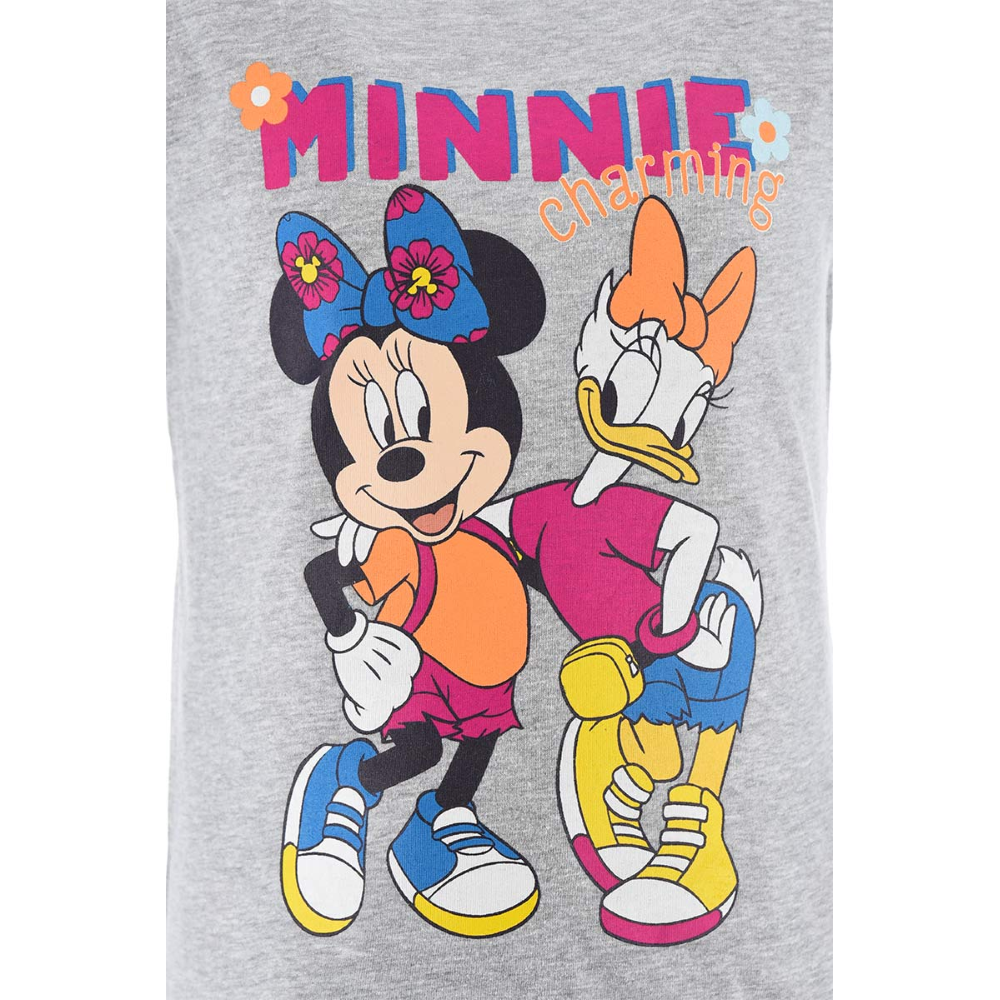Completo Short + T-Shirt M.c. Minnie Mouse DISNEY Bambina Sun City 3/8 Anni - We1089grigio
