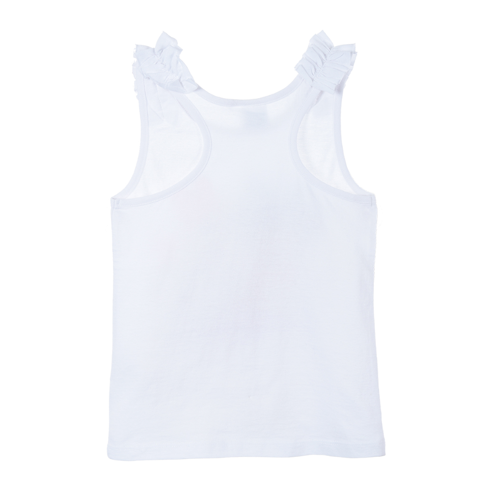 Canotta Miinnie Mouse DISNEY Maglietta Bambina Sun City - We1095bianco