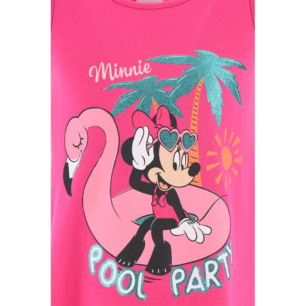 Scamiciata Minnie Mouse DISNEY Bambina Sun City 3/8 Anni - We1098fuxia