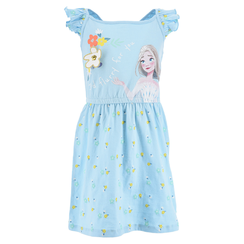 Scamiciata Frozen Ii DISNEY Bambina Sun City 3/8 Anni - We1109azzurro