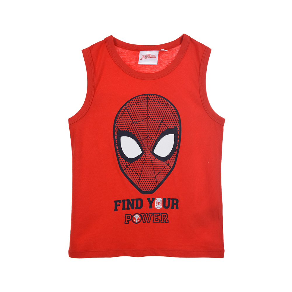 Canotta Spiderman MARVEL Maglietta Bambino Sun City - We1005rosso