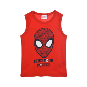 Canotta Spiderman MARVEL Maglietta Bambino Sun City - We1005rosso