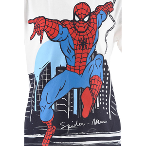 Completo Short + T-Shirt Spiderman MARVEL Bambino Sun City 3/8 Anni - We1212bianco
