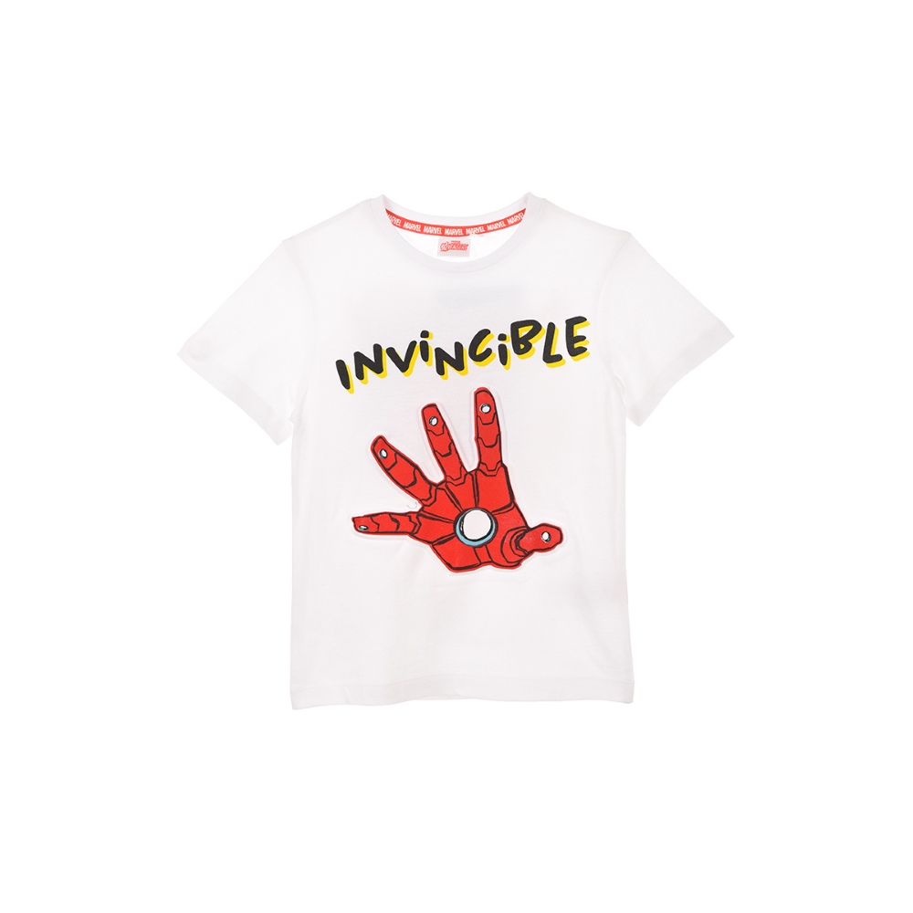 T-Shirt M.c. Iron Man MARVEL Maglietta Bambino Sun City 3/8 Anni - We1022bianco