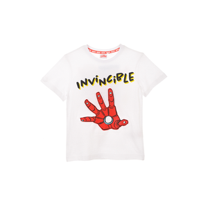 T-Shirt M.c. Iron Man MARVEL Maglietta Bambino Sun City 3/8 Anni - We1022bianco