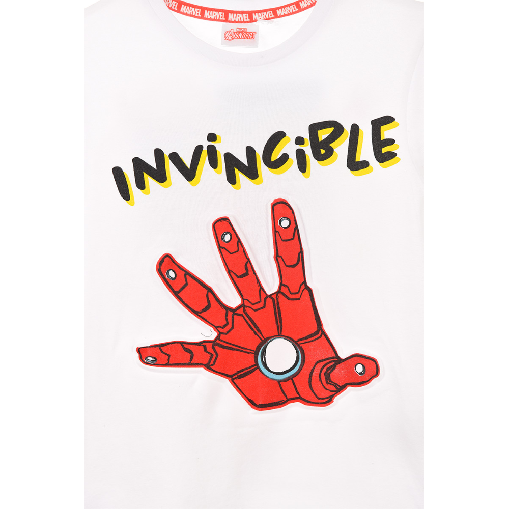 T-Shirt M.c. Iron Man MARVEL Maglietta Bambino Sun City 3/8 Anni - We1022bianco