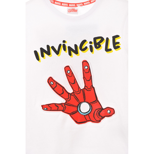 T-Shirt M.c. Iron Man MARVEL Maglietta Bambino Sun City 3/8 Anni - We1022bianco