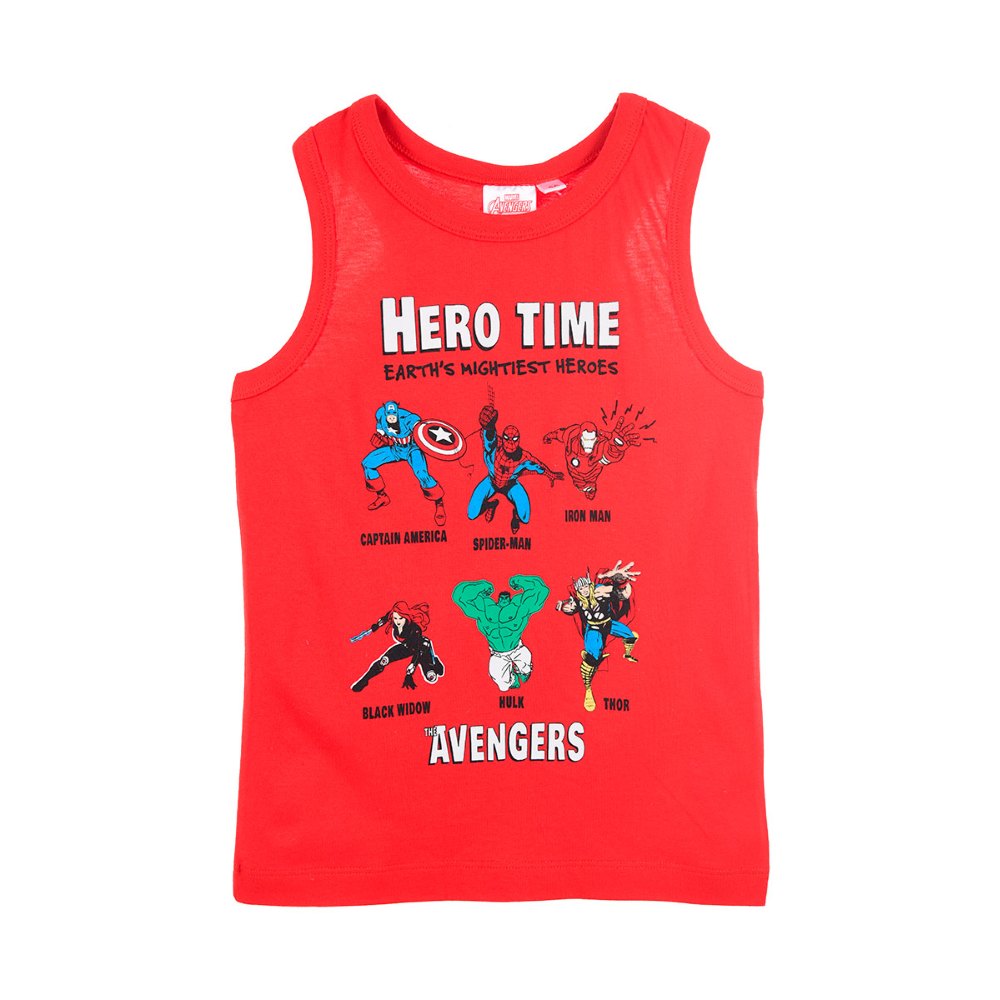 Canotta Avengers MARVEL Maglietta Bambino Sun City - We1194rosso