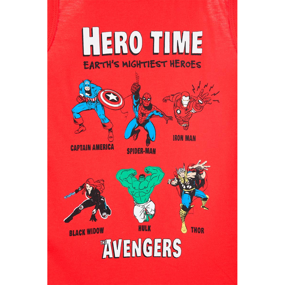 Canotta Avengers MARVEL Maglietta Bambino Sun City - We1194rosso