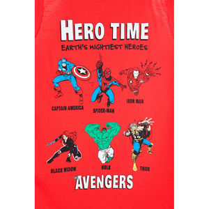 Canotta Avengers MARVEL Maglietta Bambino Sun City - We1194rosso