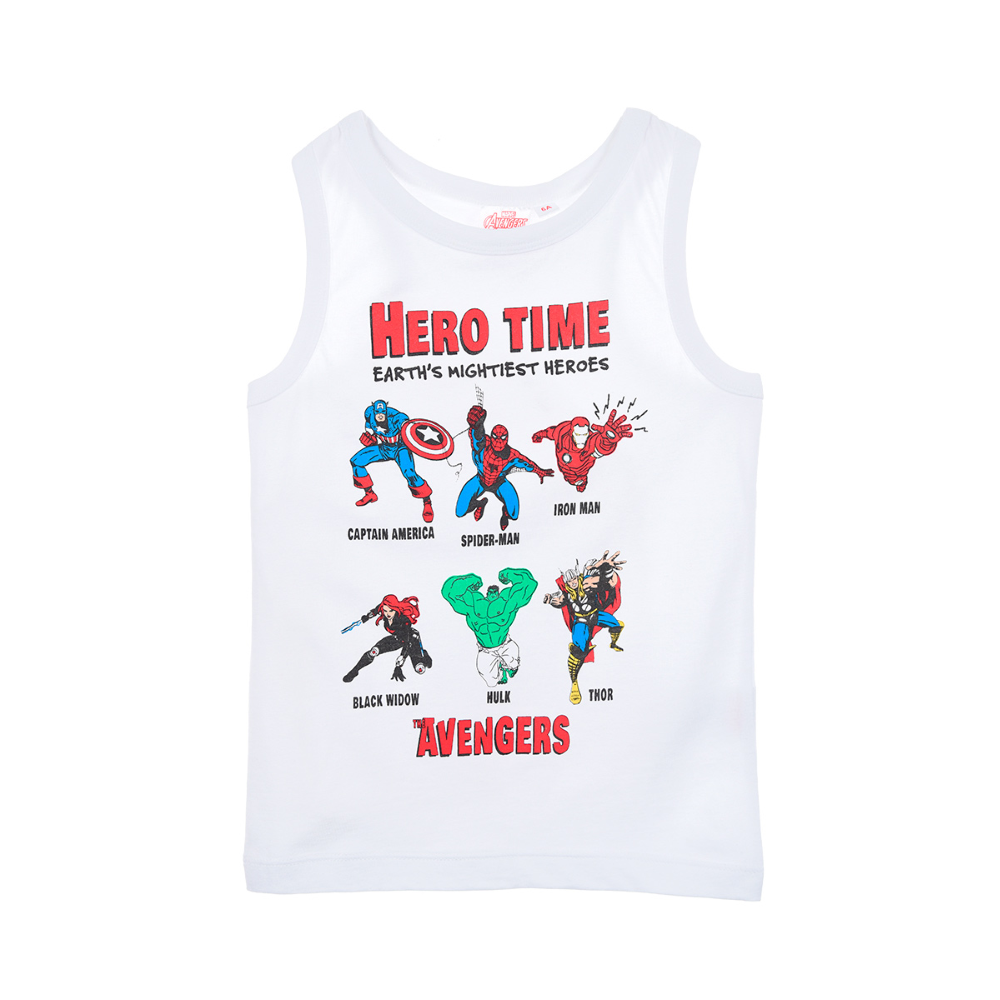 Canotta Avengers MARVEL Maglietta Bambino Sun City - We1194bianco