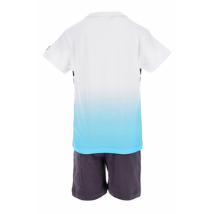Completo Short + T-Shirt Batman Bambino Sun City 3/8 Anni - We1058celeste