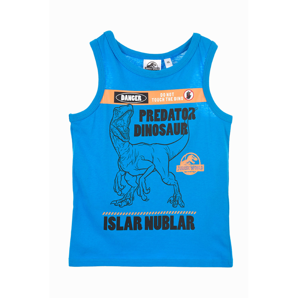 Canotta Jurassic World Maglietta Bambino Sun City - We1207blu
