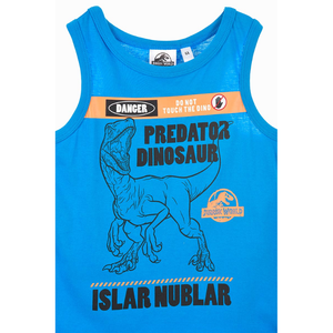 Canotta Jurassic World Maglietta Bambino Sun City - We1207blu