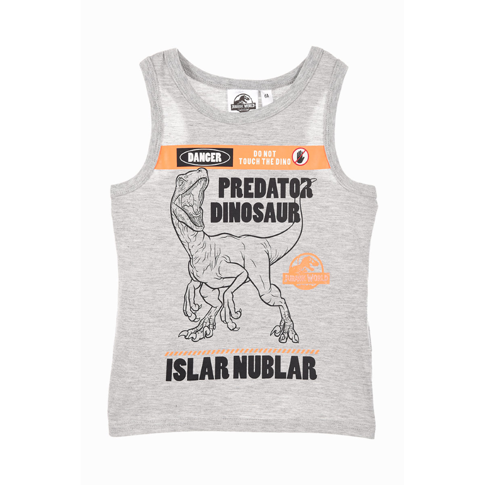 Canotta Jurassic World Maglietta Bambino Sun City - We1207grigio