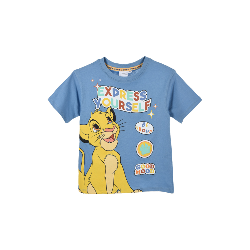 T-Shirt M.c. Simba DISNEY il Re Leone Maglietta Bambino Sun City 3/8 Anni - We1076avio