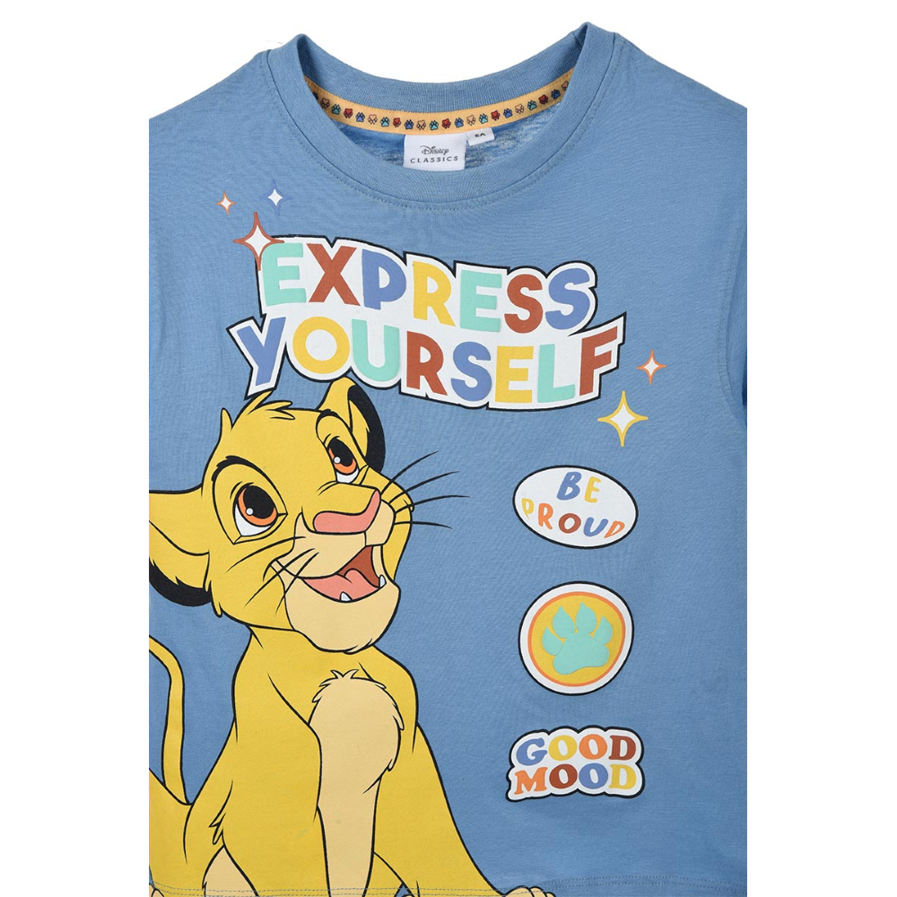 T-Shirt M.c. Simba DISNEY il Re Leone Maglietta Bambino Sun City 3/8 Anni - We1076avio
