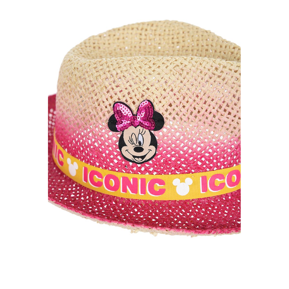 Cappello in Paglia Minnie Mouse DISNEY Estivo Neonata - We4029
