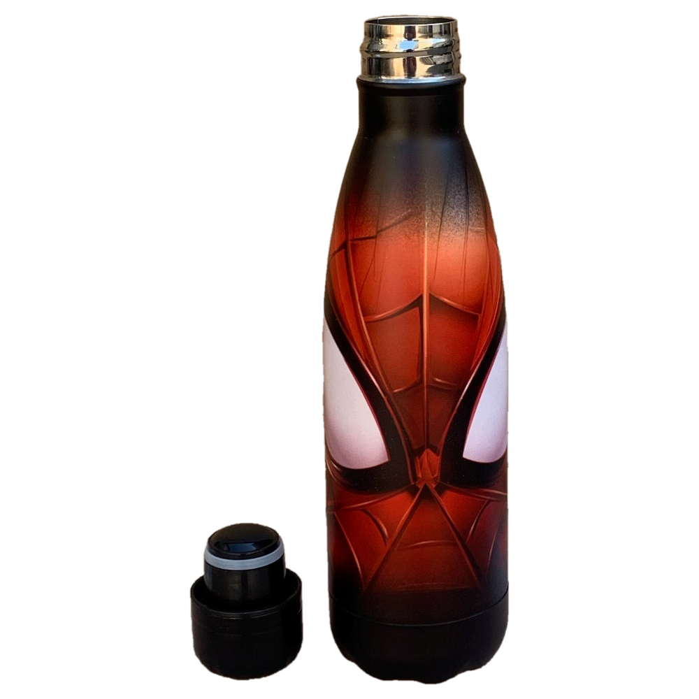 Bottiglia Termica in Acciaio Inossidabile Spiderman MARVEL con Tappo Svitabile 500 Ml - M02186te/n