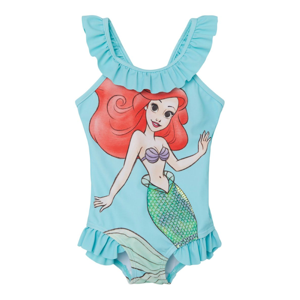 Costume Mare Intero Ariel Principesse Bambina Ragazza 2/8 Anni - 13213871celeste